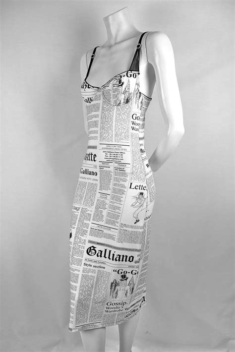 news newspaper print dress.